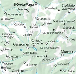 Carte de plein air n° WK.04 - Vosges - Le Hohneck FMS (France) | Kümmerly & Frey carte pliée Kümmerly & Frey 