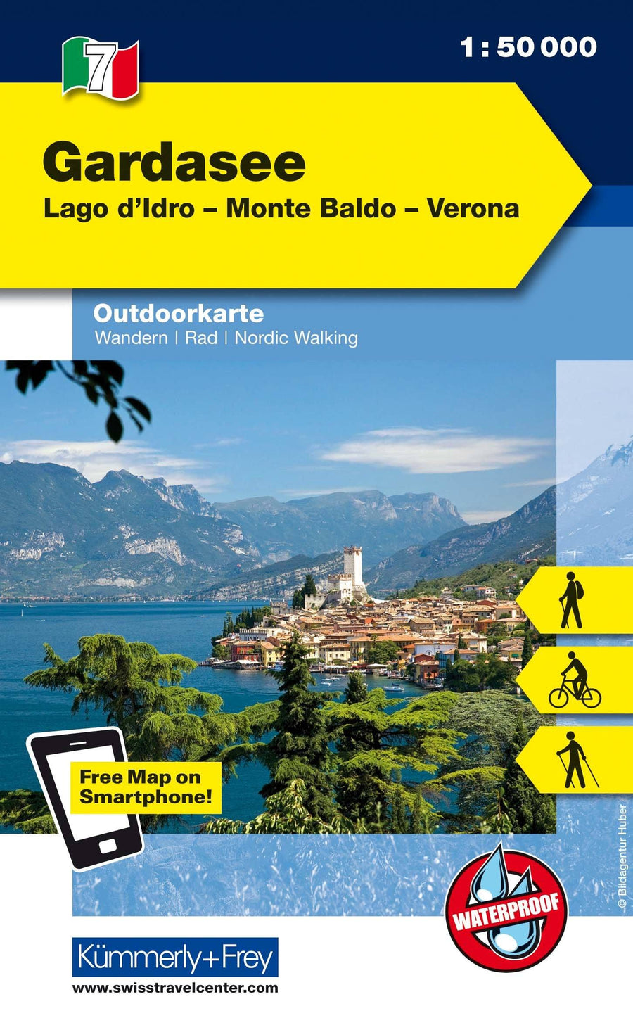 Carte de plein air n° WK.07 - Lac de Garde (Italie) | Kümmerly & Frey carte pliée Kümmerly & Frey 