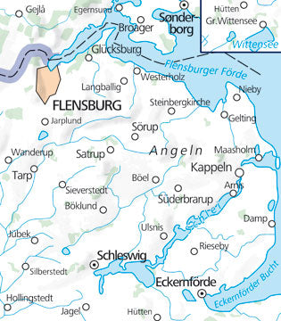 Carte de plein air n° WK.09 - Flensburg, Schleswig (Allemagne) | Kümmerly & Frey carte pliée Kümmerly & Frey 