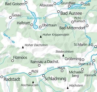 Carte de plein air n° WK.15 - Dachstein FMS (Autriche) | Kümmerly & Frey carte pliée Kümmerly & Frey 