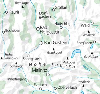 Carte de plein air n° WK.16 - Bad Gastein, Hohe Tauern NP FMS (Autriche) | Kümmerly & Frey carte pliée Kümmerly & Frey 