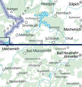 Carte de plein air n° WK.19 - Nationalpark Eifel, Ahrtal (Allemagne) | Kümmerly & Frey carte pliée Kümmerly & Frey 