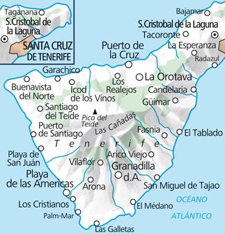 Carte de plein air n° WK.733 - Tenerife (Iles Canaries) | Kümmerly & Frey carte pliée Kümmerly & Frey 