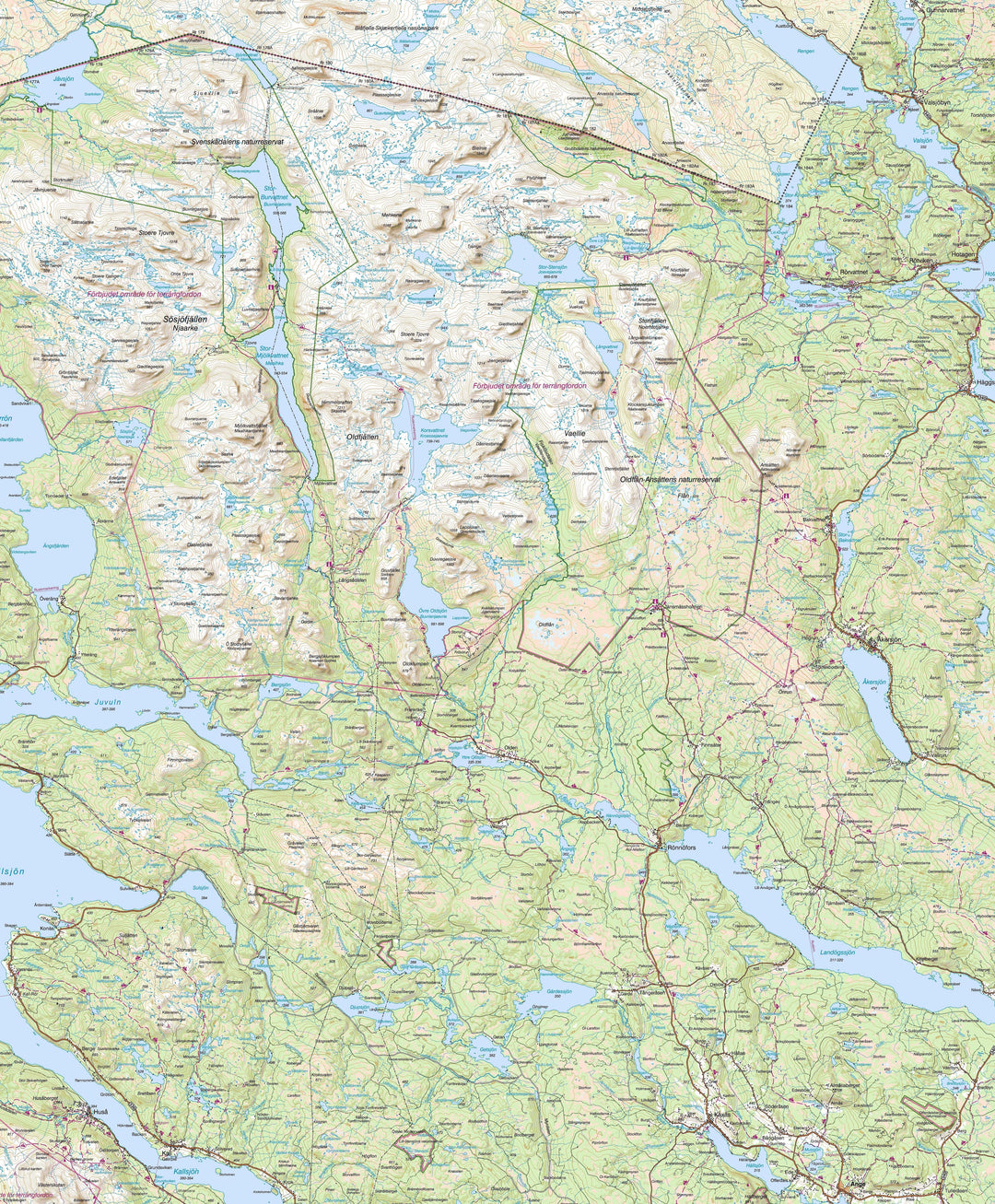 Carte de plein air n° Z5 - Akersjön, Kall (Suède) | Norstedts - Fjällkartan carte pliée Norstedts 