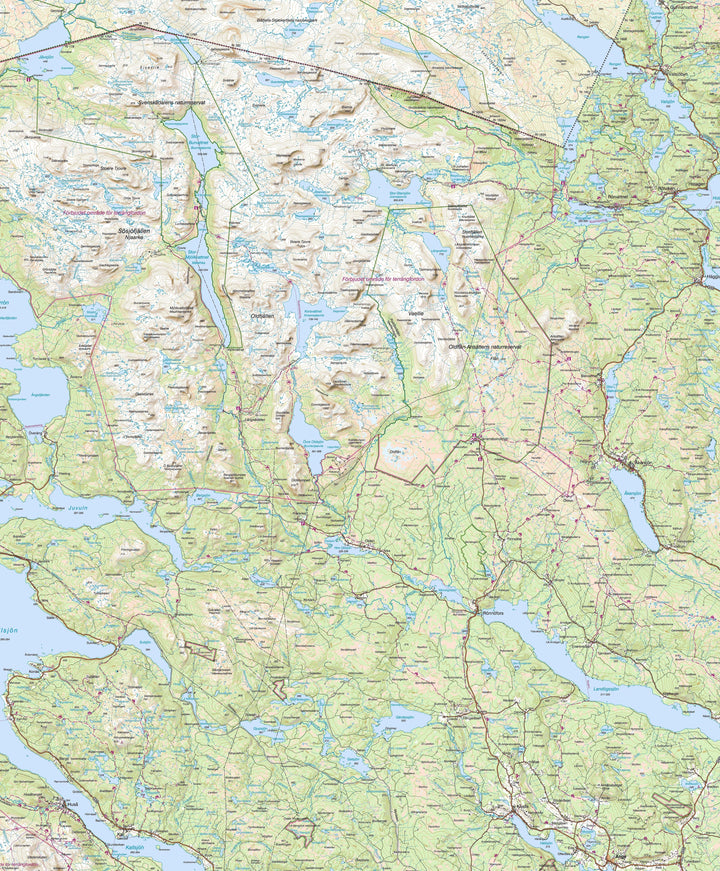 Carte de plein air n° Z5 - Akersjön, Kall (Suède) | Norstedts - Fjällkartan carte pliée Norstedts 