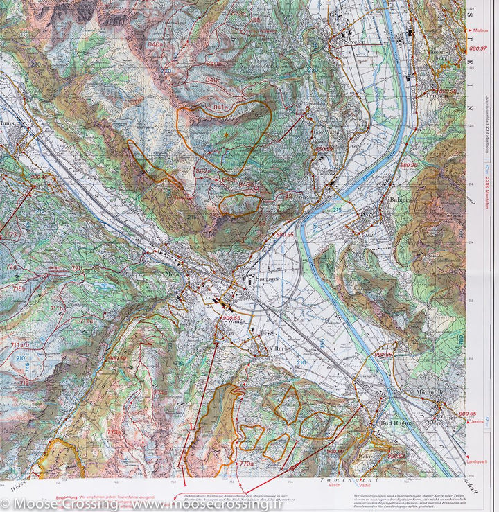 Carte de randonnée à ski n° 237S - Walenstadt (Säntis, Churfirsten, Spitzmeilen), Suisse | Swisstopo - ski au 1/50 000 carte pliée Swisstopo 