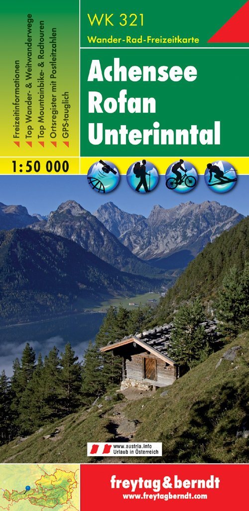 Carte de randonnée - Achensee, Rofan, Unterinntal (Allemagne), n° WK321 | Freytag & Berndt carte pliée Freytag & Berndt 