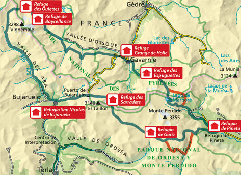 Carte de randonnée - "Alta Ruta de los Perdidos" : Mont Perdu & Vignemale (Pyrénées, Espagne) | Alpina carte pliée Editorial Alpina 