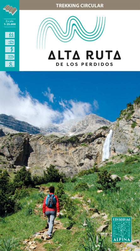 Carte de randonnée - "Alta Ruta de los Perdidos" : Mont Perdu & Vignemale (Pyrénées, Espagne) | Alpina carte pliée Editorial Alpina 