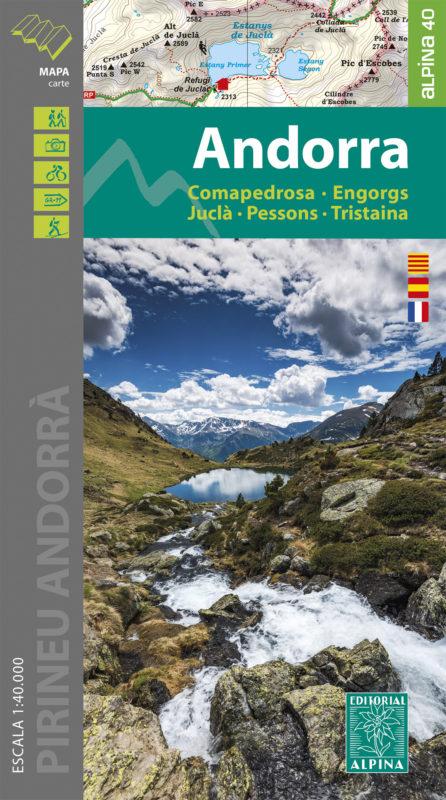 Carte de randonnée - Andorre (Pyrénées) | Alpina carte pliée Editorial Alpina 