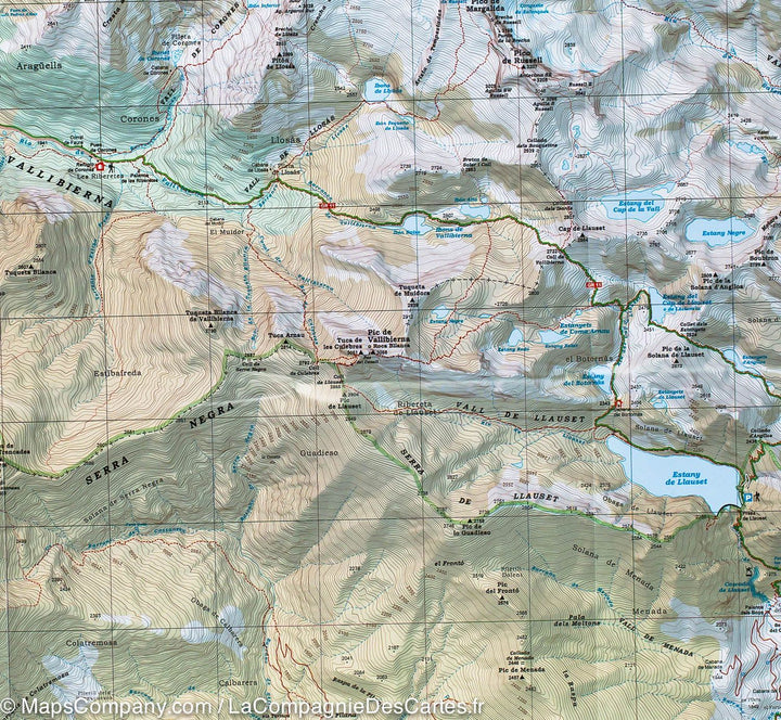 Carte de randonnée - Aneto, Massif de la Maladeta & Vallées de Benasque et Barravés (Pyrénées) | Alpina - La Compagnie des Cartes