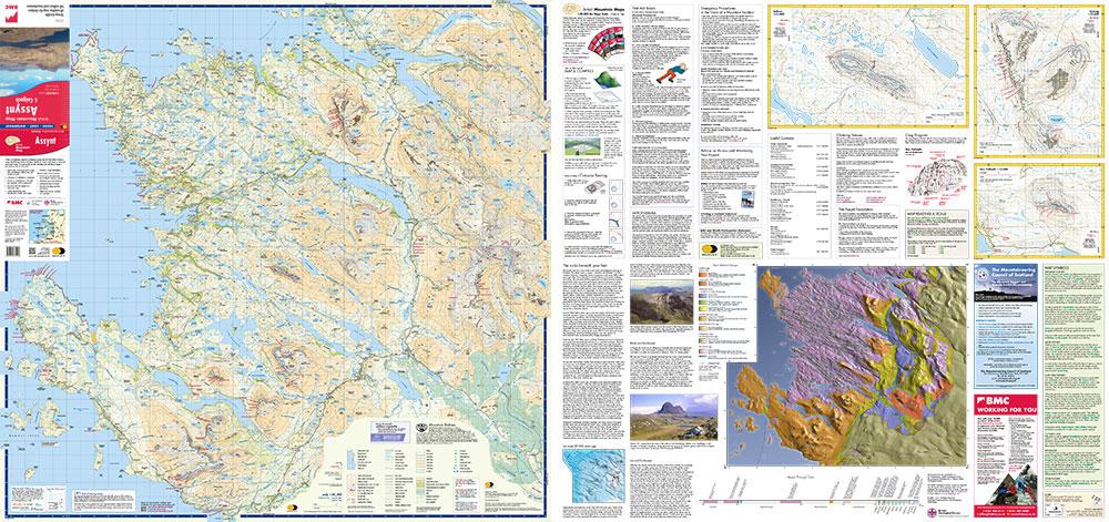 Carte de randonnée - Assynt XT40 BMM | Harvey Maps - British Mountain carte pliée Harvey Maps 