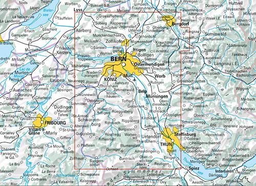 Carte de randonnée backcountry n° HKF.WK.12 - Bern, Gantrisch (Suisse) | Hallwag carte pliée Hallwag 