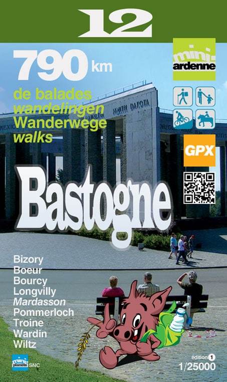 Carte de randonnée - Bastogne - n° 12 | Mini Planet - La Compagnie des Cartes