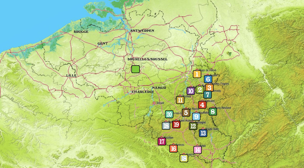 Carte de randonnée - Bastogne - n° 12 | Mini Planet - La Compagnie des Cartes