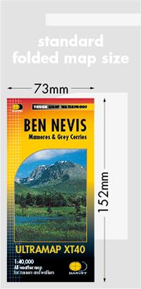 Carte de randonnée - Ben Nevis XT40 | Harvey Maps - Ultramap carte pliée Harvey Maps 