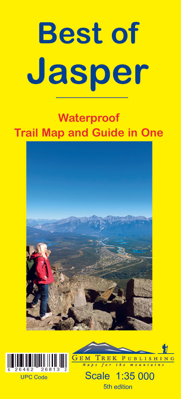Carte de randonnée - Best of Jasper (Alberta) | Gem Trek carte pliée Gem Trek Publishing 