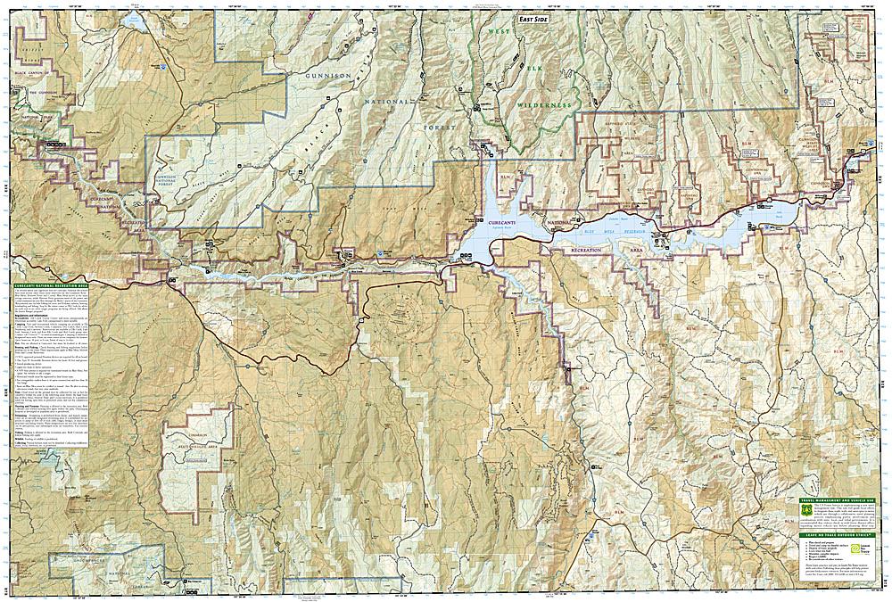 Carte de randonnée - Black Canyon of the Gunnison (Colorado), n° 245 | National Geographic carte pliée National Geographic 