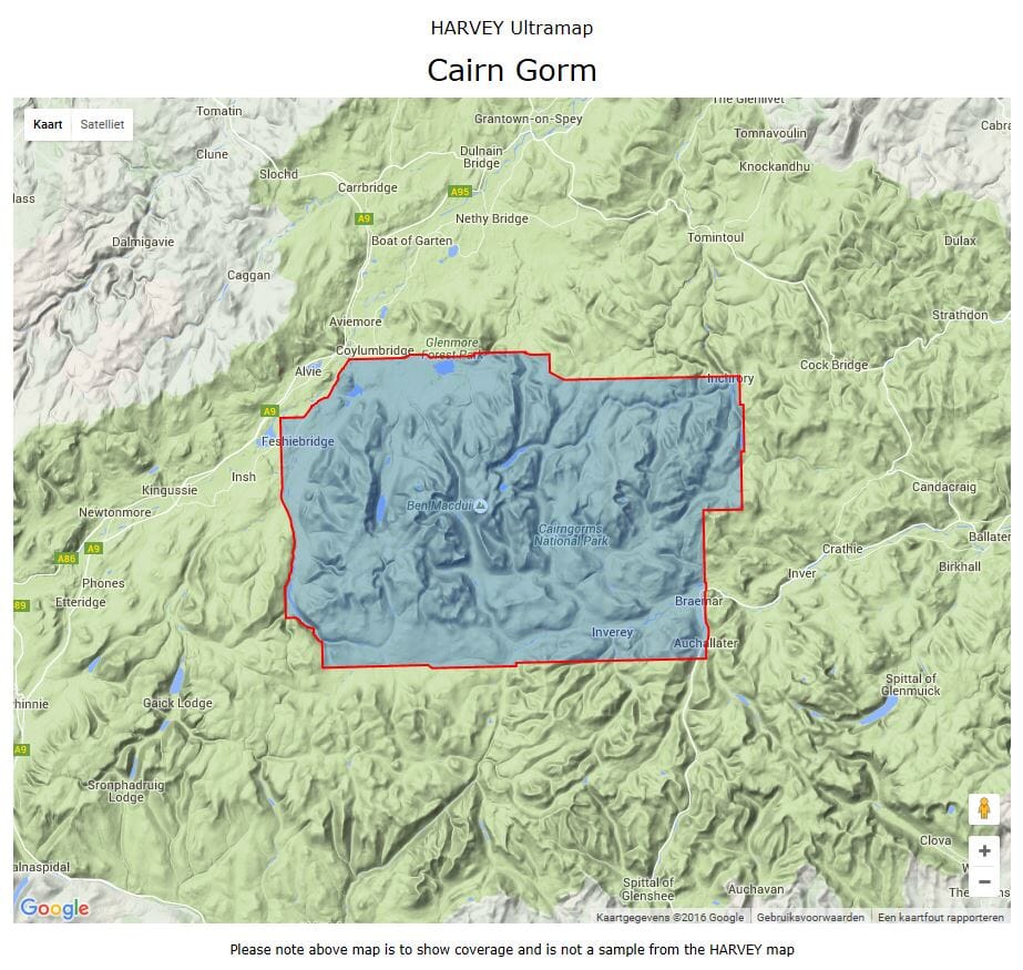 Carte de randonnée - Cairn Gorm XT40 | Harvey Maps - Ultramap carte pliée Harvey Maps 