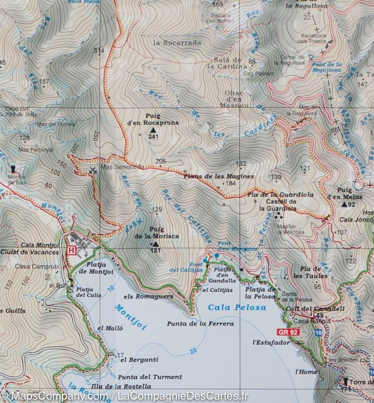 Carte de randonnée du Cap de Creus (Catalogne) | Alpina - La Compagnie des Cartes