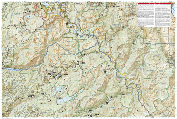 Carte de randonnée - Carson-Iceberg, Emigrant, & Mokelumne Wilderness Areas (Californie), n° 807 | National Geographic carte pliée National Geographic 