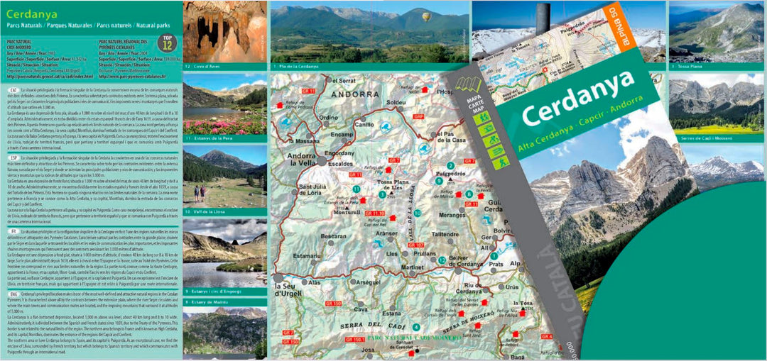 Carte de randonnée - Cerdagne (Pyrénées) | Alpina carte pliée Editorial Alpina 