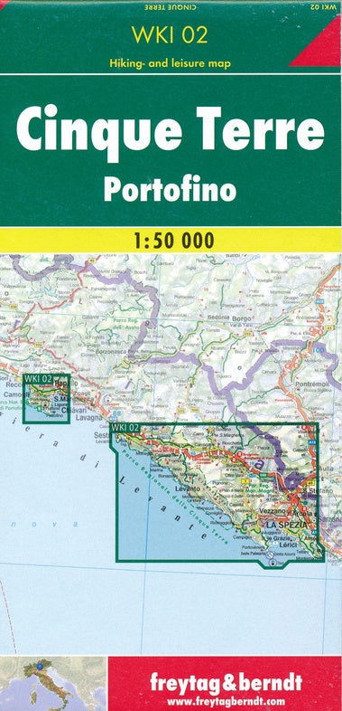 Carte de randonnée - Cinque Terre, Portofino (Italie), n° WKI.02 | Freytag & Berndt carte pliée Freytag & Berndt 