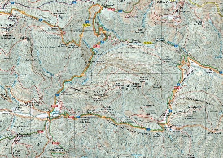 Carte de randonnée - Collsacabra, Vall de Sau (Catalogne) | Alpina carte pliée Editorial Alpina 