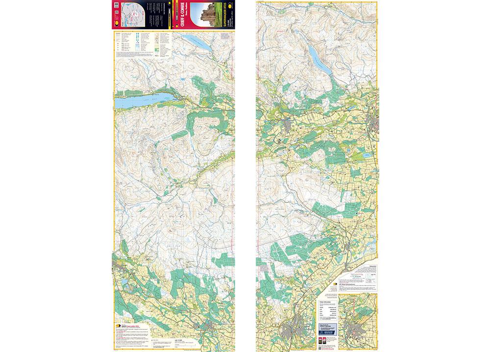 Carte de randonnée - Crieff & Comrie, Doune, Dunblanes XT25 | Harvey Maps - Superwalker maps carte pliée Harvey Maps 