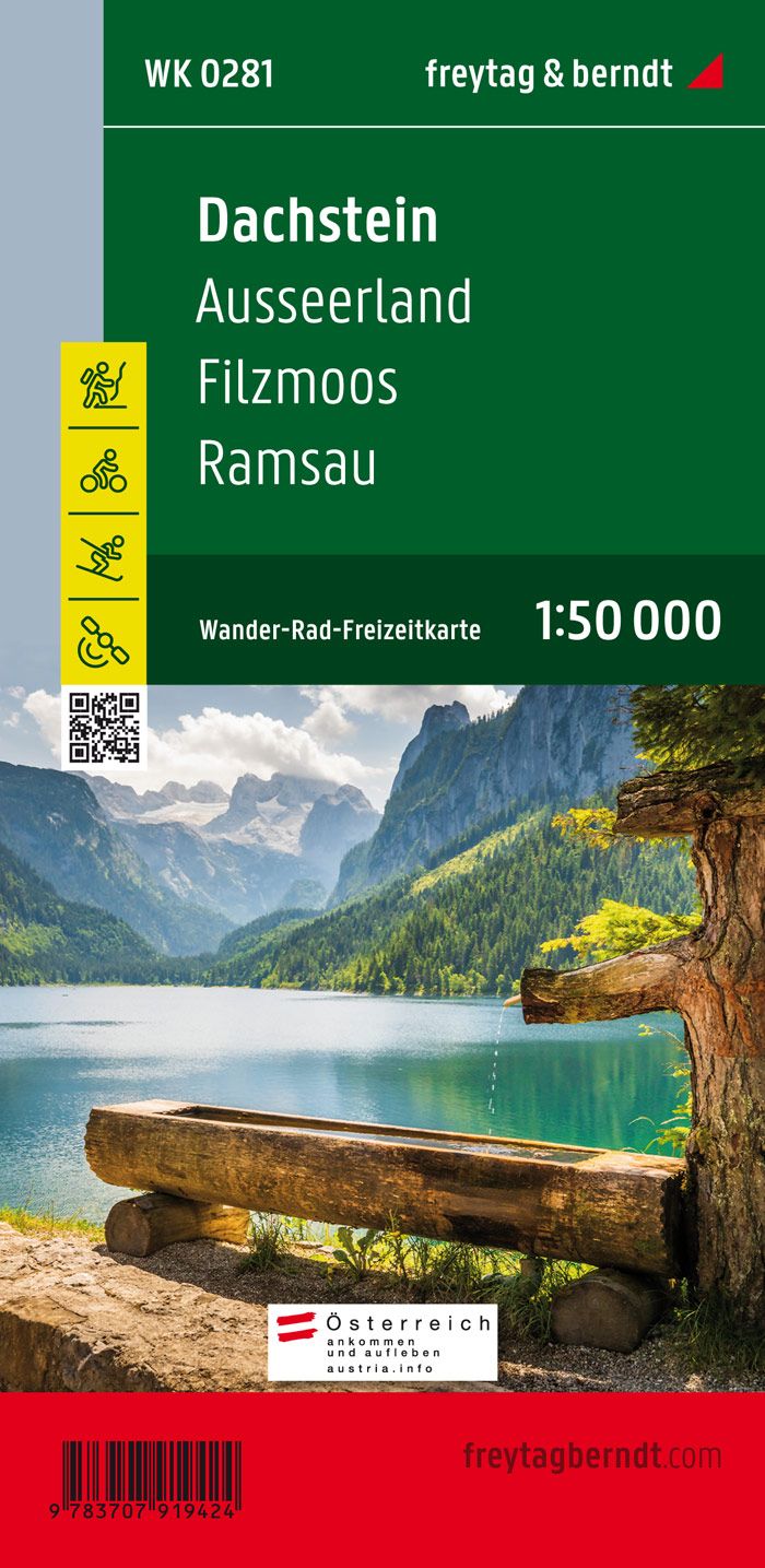 Carte de randonnée - Dachstein, Ausseer land, Filzmoos, Ramsau (Alpes autrichiennes), n° WK281 | Freytag & Berndt carte pliée Freytag & Berndt 