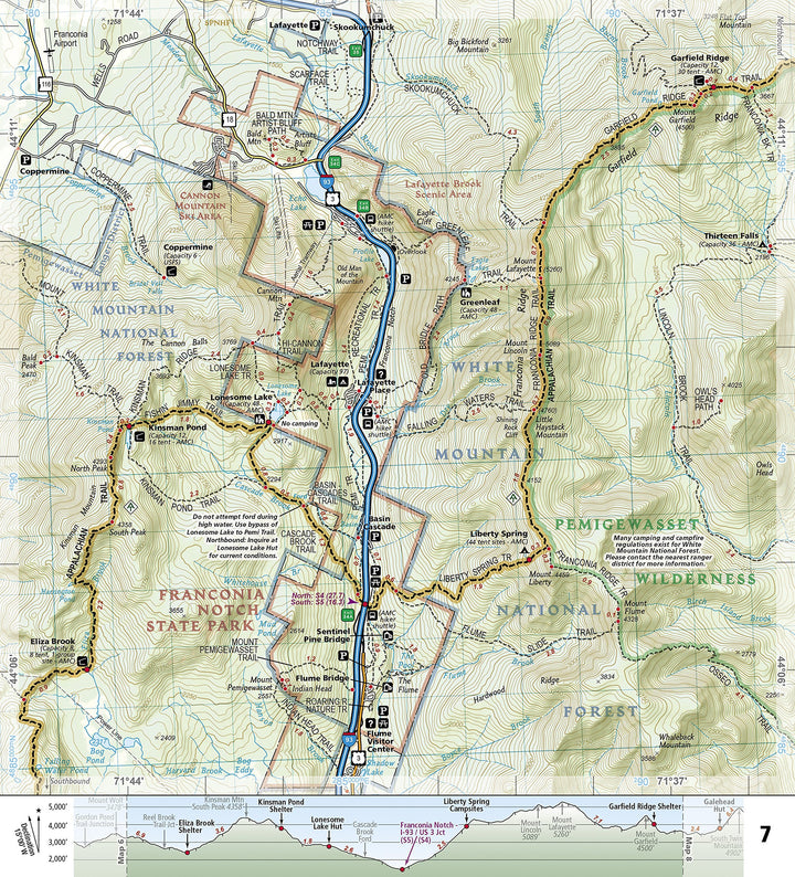 Carte de randonnée de l'Appalachian Trail - Hanover to Mount Carlo (New Hampshire) - n° 1511 | National Geographic carte pliée National Geographic 