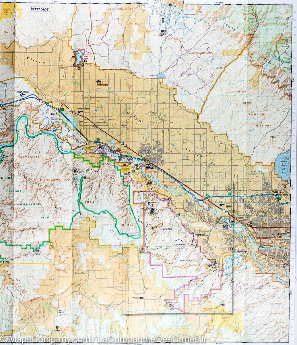 Carte de randonnée du Colorado National Monument (Colorado) | National Geographic - La Compagnie des Cartes