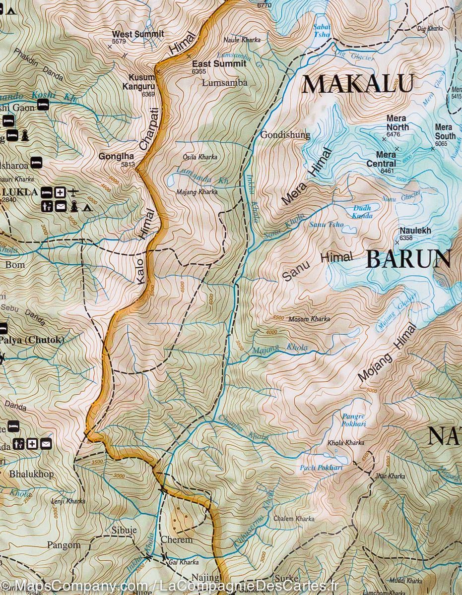 Carte de randonnée du Khumbu (Népal) | National Geographic - La Compagnie des Cartes
