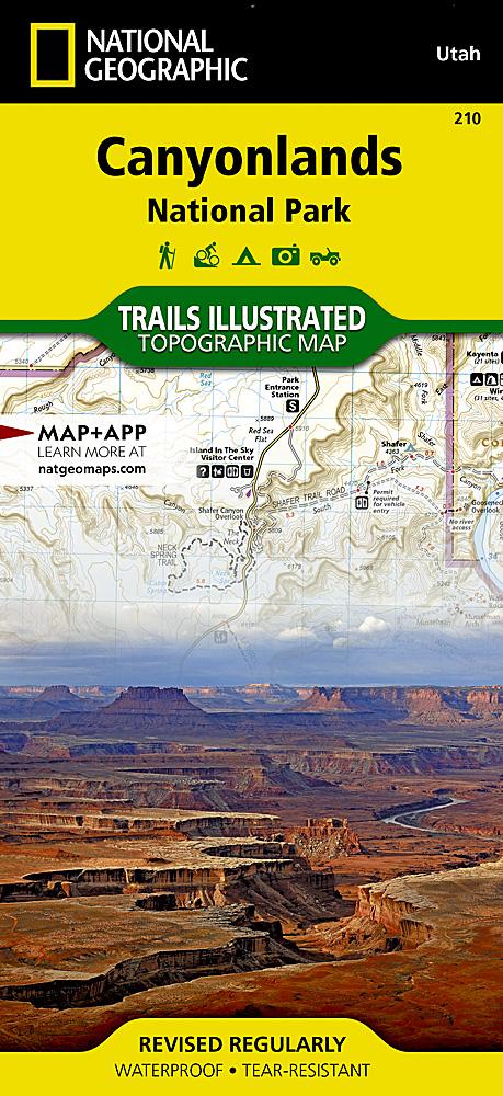 Carte de randonnée du Parc National de Canyonlands (Utah) | National Geographic carte pliée National Geographic 