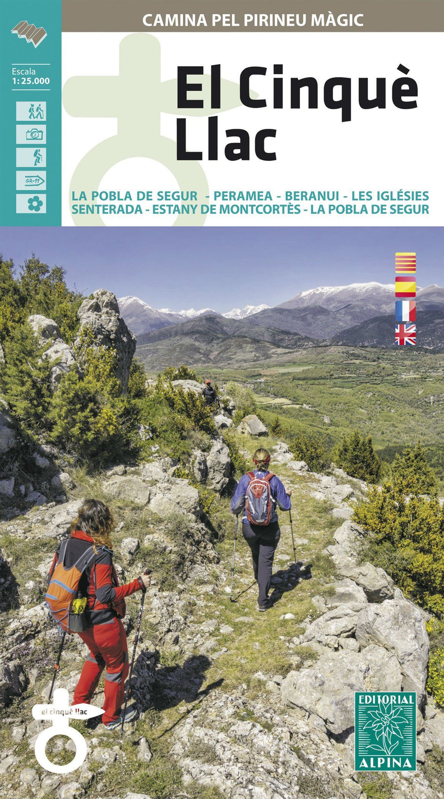Carte de randonnée - El Cinqué Llac & guide | Alpina carte pliée Editorial Alpina 