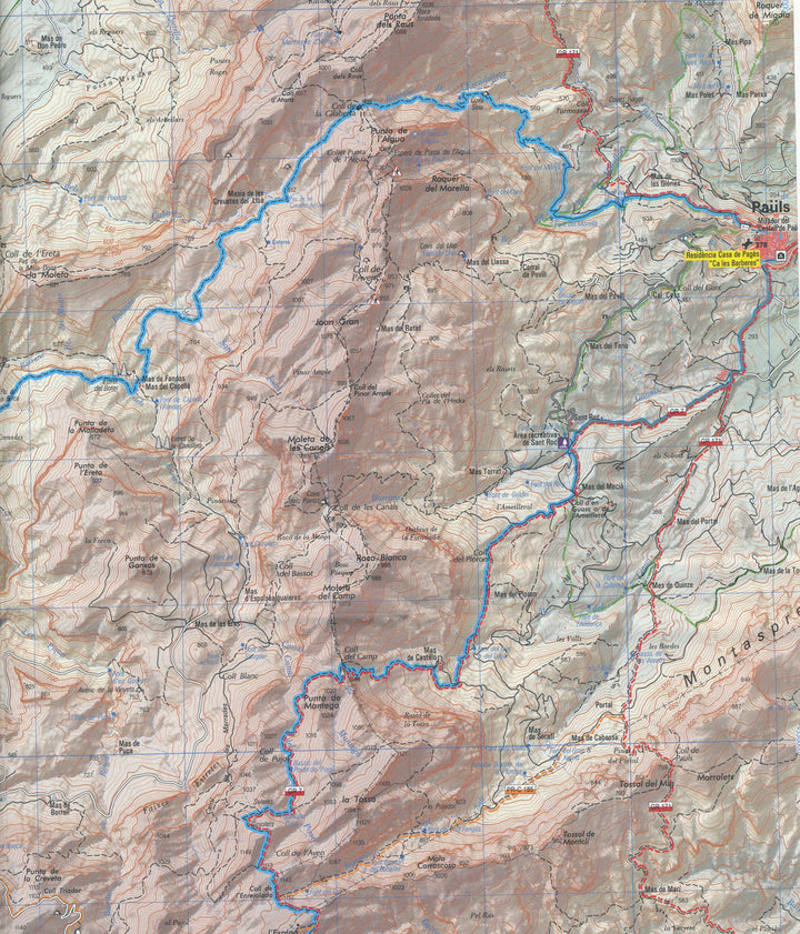 Carte de randonnée - Estels del Sud, La traversée massif des Ports | Piolet carte pliée Editorial Piolet 