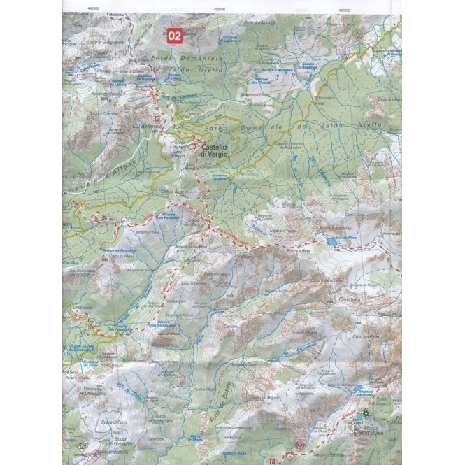 Carte de randonnée et de tourisme (format poche) - Corse GR20 | Didier Richard carte pliée Didier Richard 
