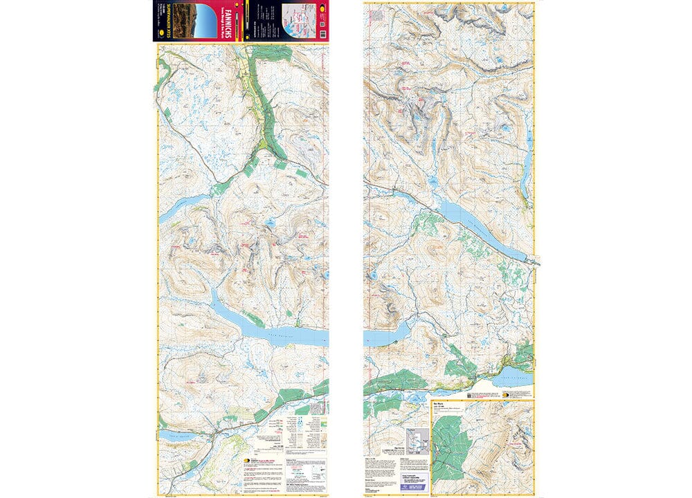 Carte de randonnée - Fannichs Seana Bhraigh & Ben Wyvis XT25 | Harvey Maps - Superwalker maps carte pliée Harvey Maps 