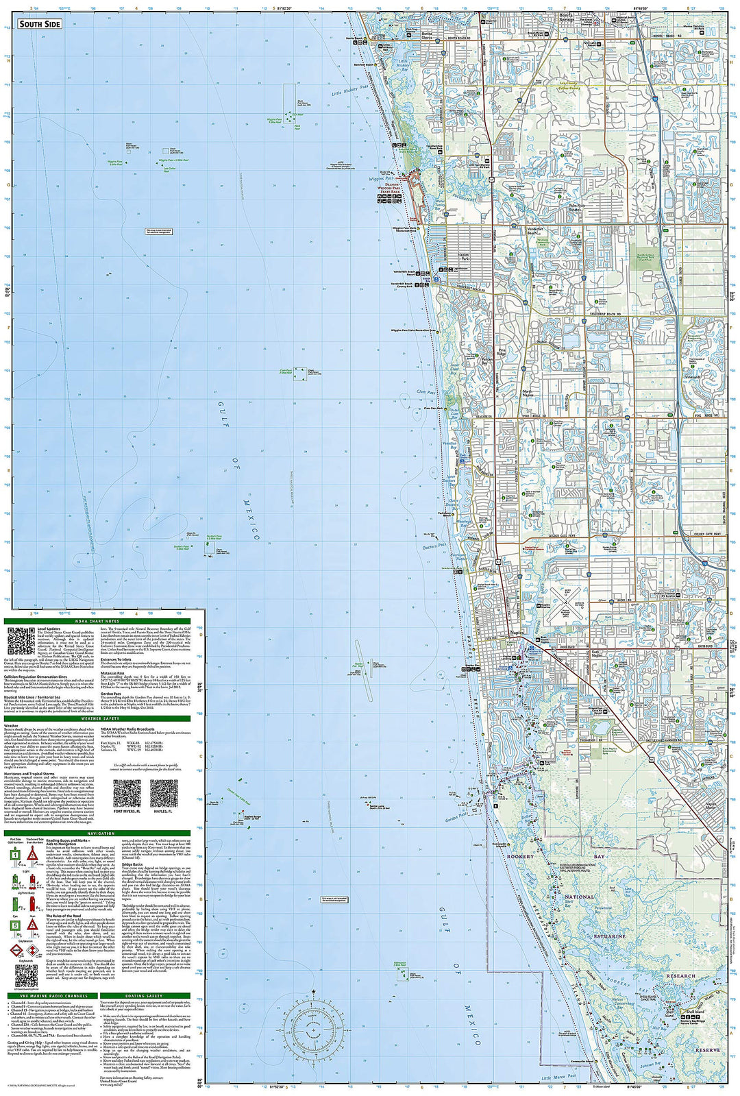 Carte de randonnée - Fort Myers Beach, Naples (Floride), n° 407 | National Geographic carte pliée National Geographic 