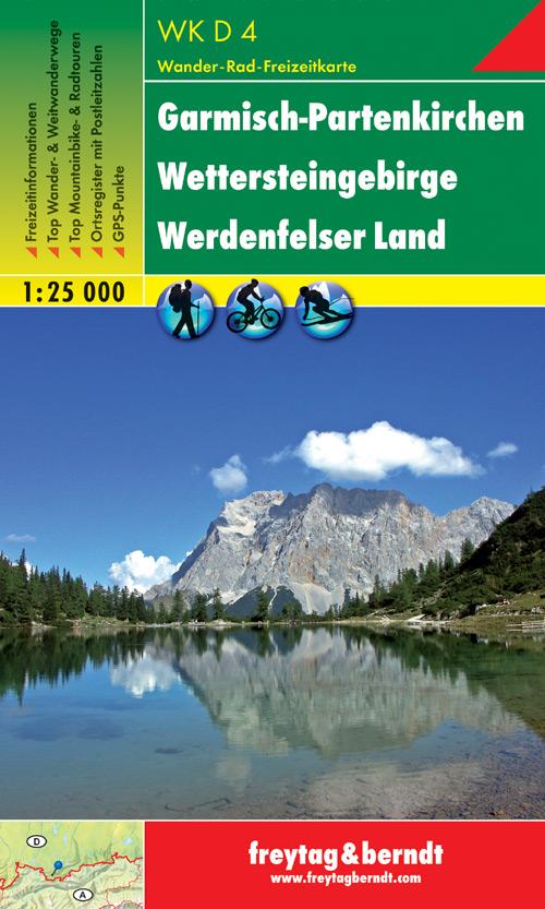 Carte de randonnée - Garmisch-Partenkirchen - Wettersteingebirge (Allemagne), n° WKD4 | Freytag & Berndt carte pliée Freytag & Berndt 