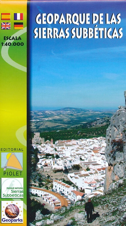 Carte de randonnée - Geoparc de las Sierras Subbéticas (Andalousie) | Piolet carte pliée Editorial Piolet 