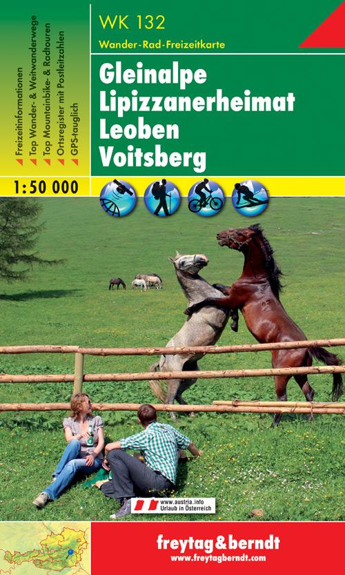 Carte de randonnée - Gleinalpe - Leoben - Voitsberg (Alpes autrichiennes), n° WK132 | Freytag & Berndt carte pliée Freytag & Berndt 
