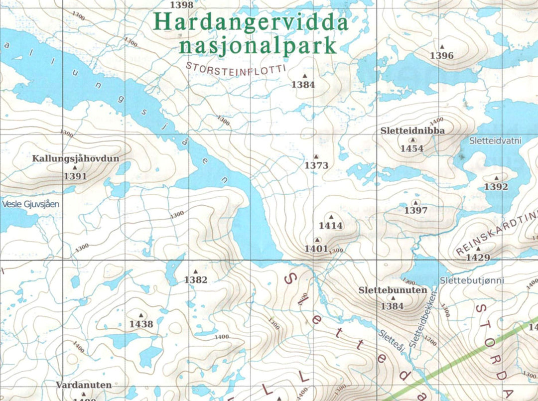 Carte de randonnée - Hardangervidda est (Norvège), n° 113 | PhoneMaps carte pliée PhoneMaps 