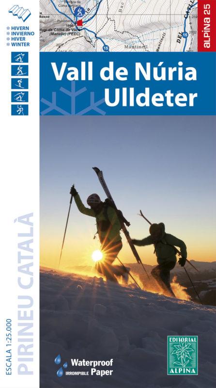 Carte de randonnée hivernale - Vall de Nuria, Ulldeter (Pyrénées catalanes) | Alpina carte pliée Editorial Alpina 