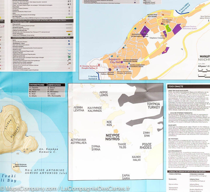 Carte de randonnée - Ile de Nisyros (Grèce) | Terrain Cartography carte pliée Terrain Cartography 