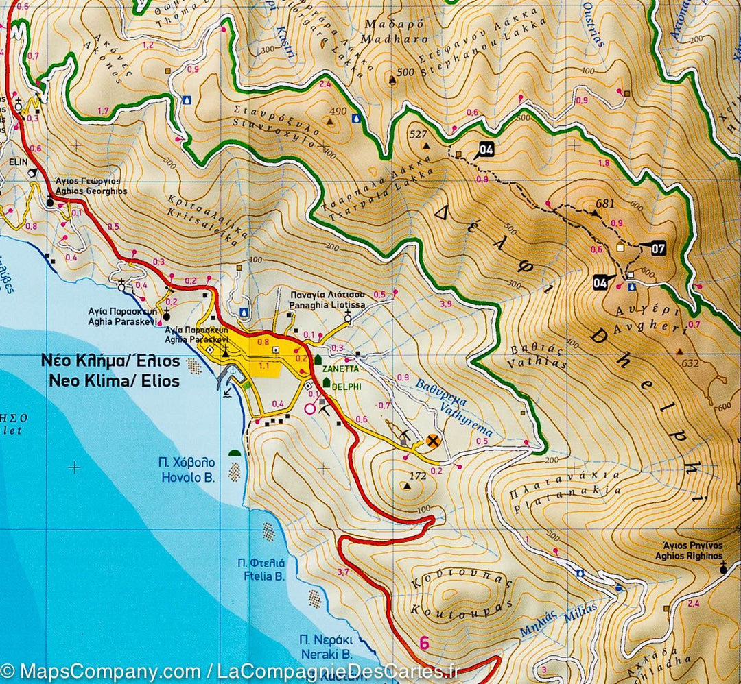 Carte de randonnée - Ile Skopelos (Grèce) | Terrain Cartography carte pliée Terrain Cartography 