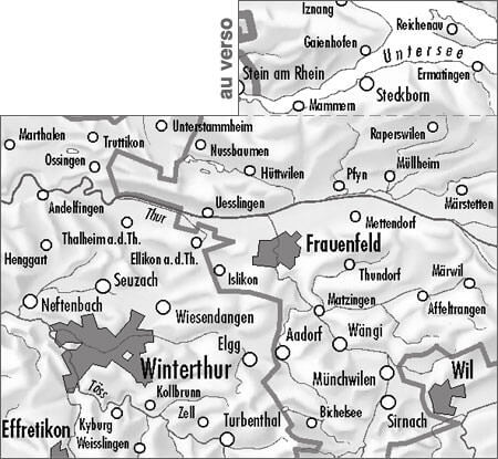 Carte de randonnée imperméable n° 216T - Frauenfeld (Suisse) | Swisstopo - Excursions au 1/50 000 carte pliée Swisstopo 