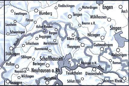 Carte de randonnée imperméable n° 405T - Schaffhausen, Stein am Rhein (Suisse) | Swisstopo - Excursions au 1/50 000 carte pliée Swisstopo 