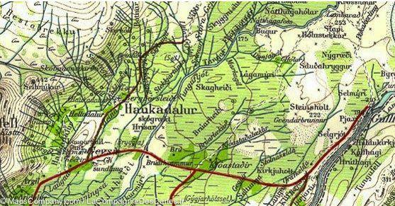Carte de randonnée Islande - Jokuldalsheidi 94 | Ferdakort - atlaskort carte pliée Ferdakort 