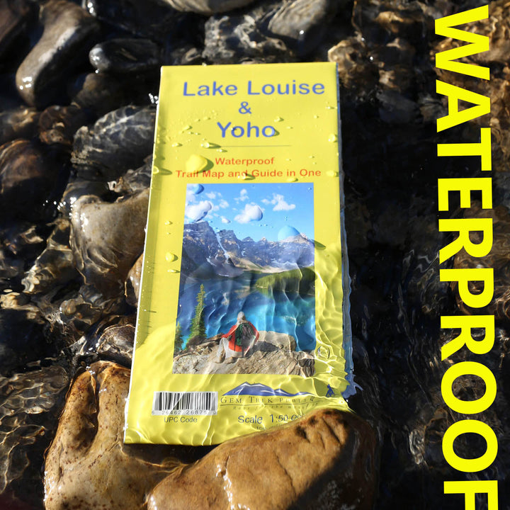 Carte de randonnée - Lac Louise & Parc National Yoho (Canada) | Gem Trek carte pliée Gem Trek Publishing 
